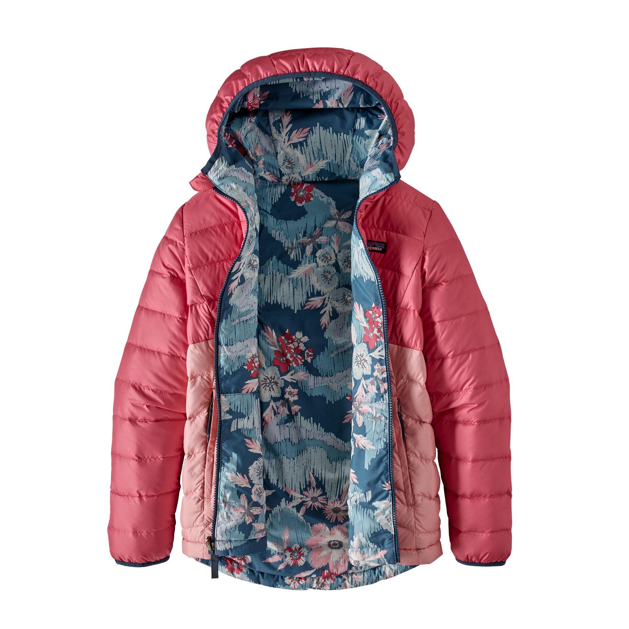 patagonia down sweater hoody girls